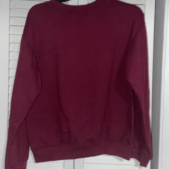 Maroon crewneck sweatshirt, size medium from brand Wound Up. - Picture 2 of 3